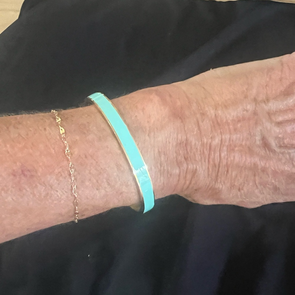 Chic Gold and Turquoise Bracelet